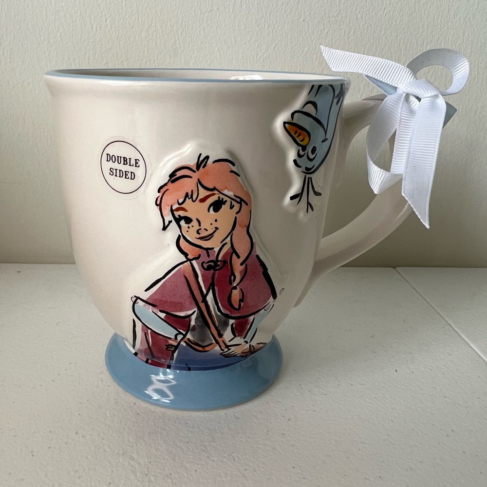 SOLD Double Sided Character Mug with Ribbon